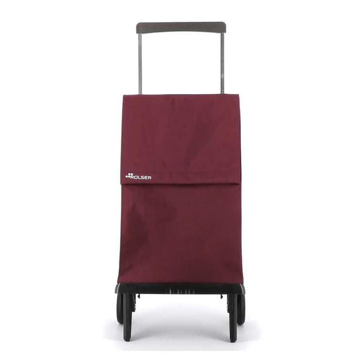 Petit chariot pliable de course 2 roues en tweed bleu marine Jet Baby Rolser