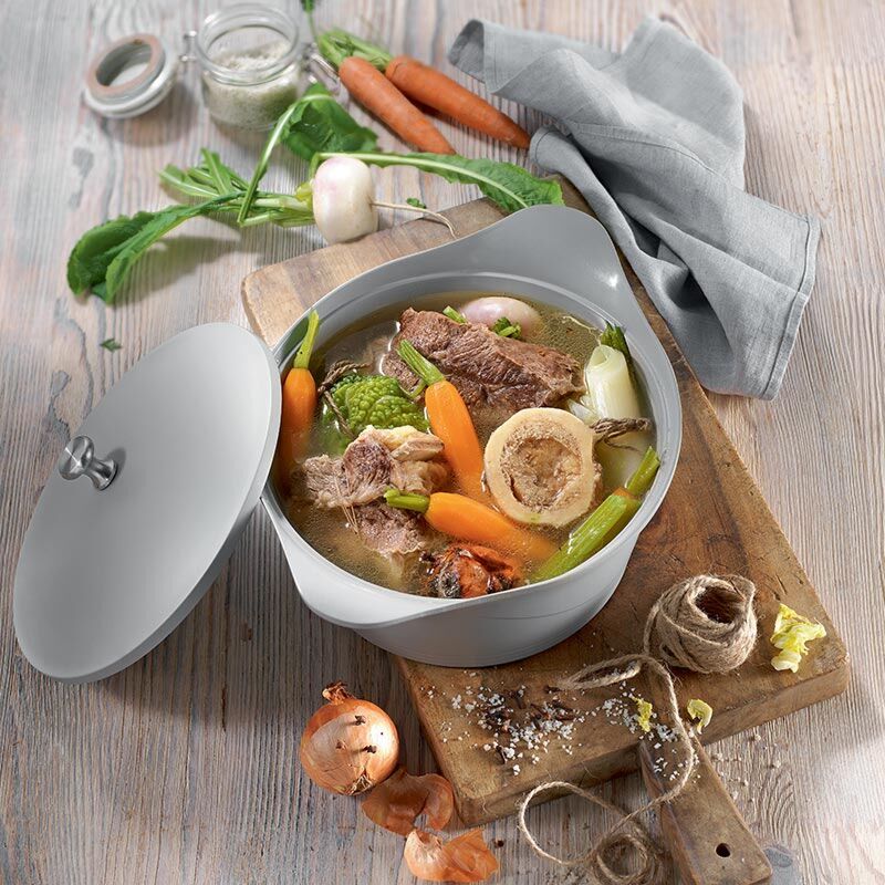 Cocotte personnalisable grise