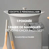 Cocotte personnalisable grise