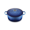 Cocotte ronde fonte émaillée de 28 cm azur Le Creuset