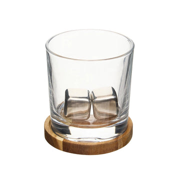 Coffret 2 verres à whisky + pierres Jules 270ml Atmosphera