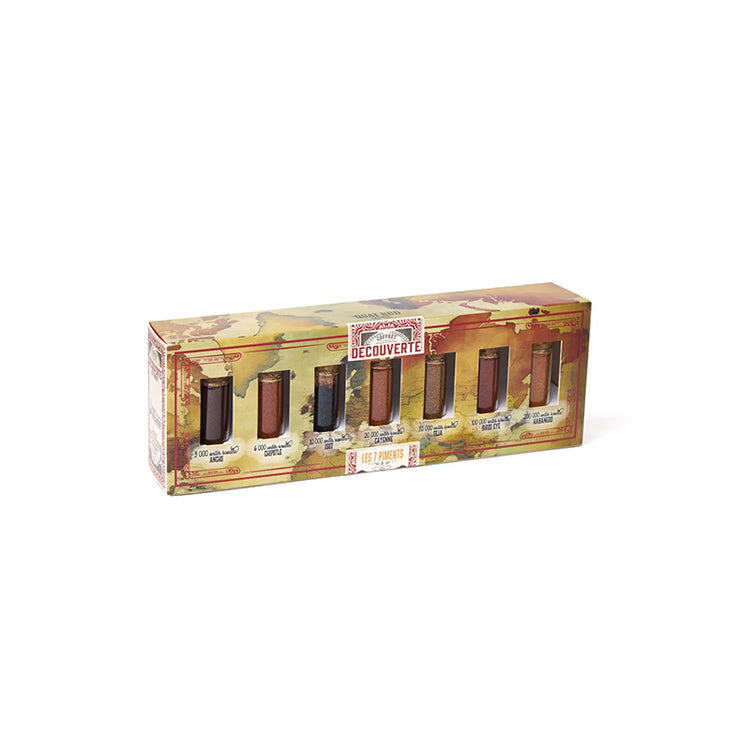 Coffret Découverte 7 Piments du Monde 7 Mini Fioles 54g Quai Sud