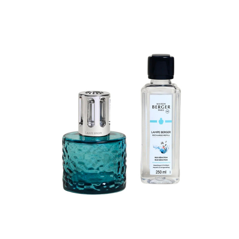 Coffret lampe Mirage bleue Maison Berger