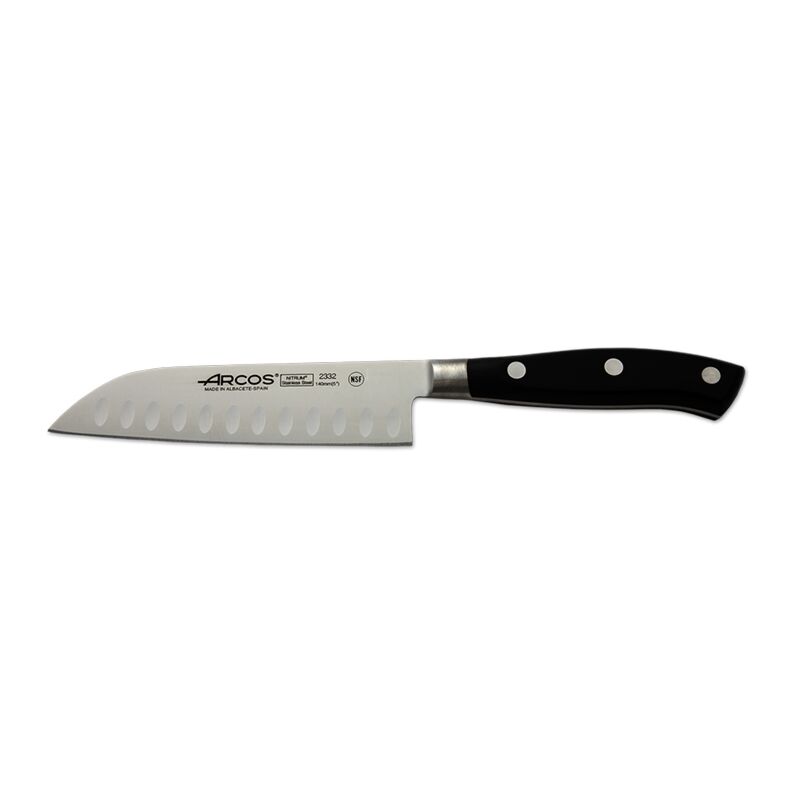 Couteau Santoku noir 18 cm Riviera Arcos