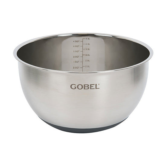 Cul de poule en inox et fond en silicone 24cm Gobel