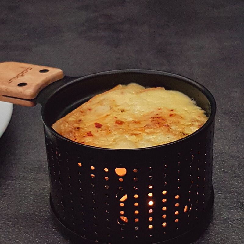 Raclette à la bougie 2 personnes noires Cookut
