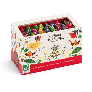 Calendrier de l'Avent bio English Tea Shop vendu par Du Bruit dans la Cuisine avec 25 sachets de thés et infusions