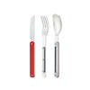 Couverts en acier inoxydable magnétique Aluminium Rouge 12:34 Akinod