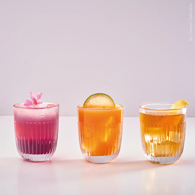 Coffret 4 gobelets en verre pressé 26 cl Ouessant La Rochère