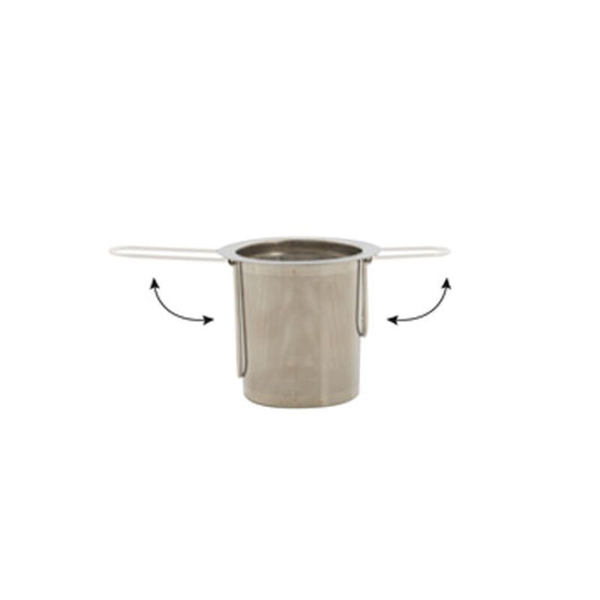 Filtre à thé inox poignée pliable