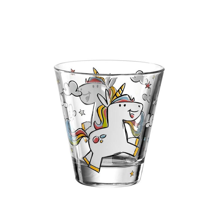 Verre enfant Teqton motif licorne 21 cl Transparent Bambini Leonardo