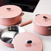 Couvercle en inox 20 cm rose La Merveilleuse Cookut