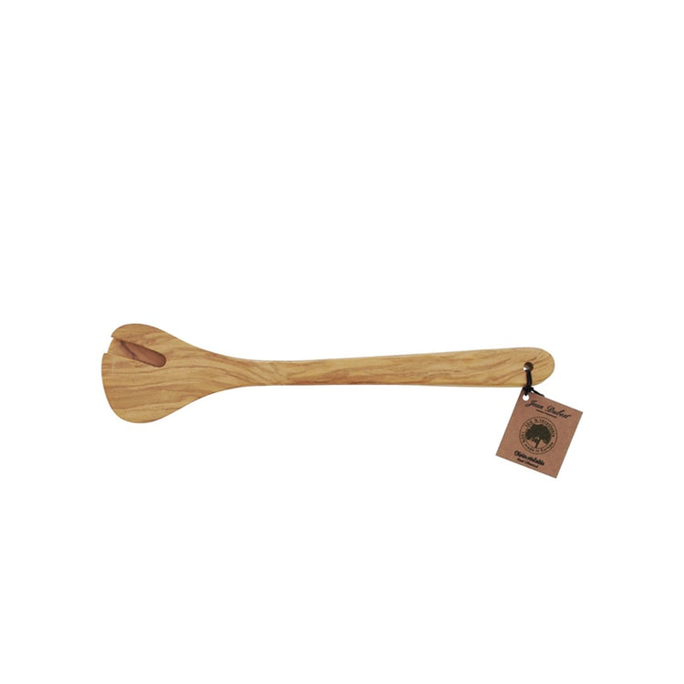 Couvert à salade Gingko en bois d'olivier 30cm marron Dubost Colas Pradel