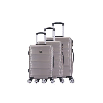 Set de 3 valises 8 roues ABS Champagne France bag