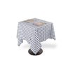 Nappe en coton bleu 150x150 Gingham Tiseco
