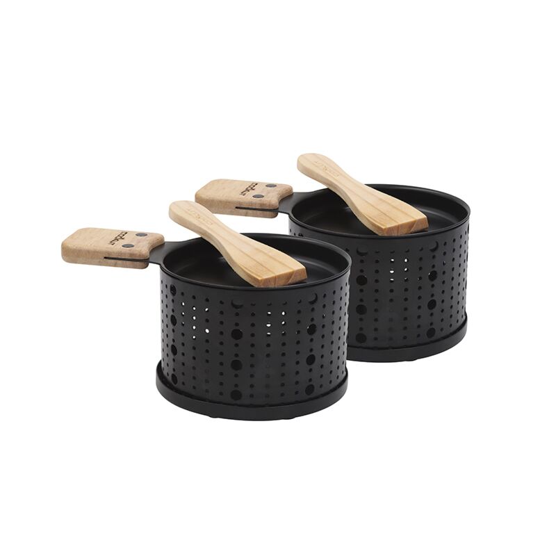 Raclette à la bougie 2 personnes noires Cookut