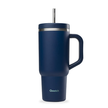 Travel cup isotherme en inox 900ml marine Qwetch