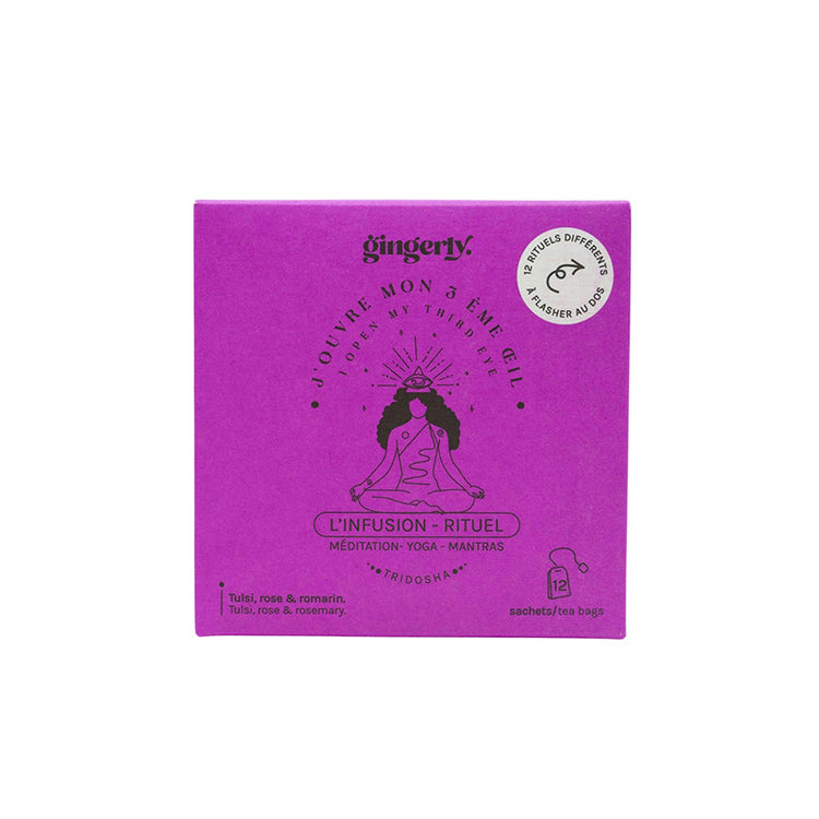 Boite de 12 sachets d'infusion J'ouvre mon 3ème œil Gingerly