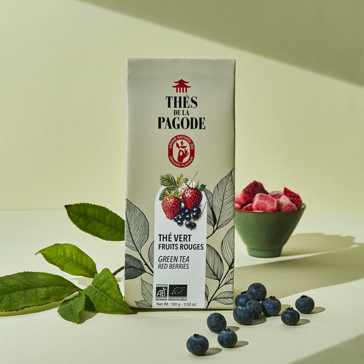 Thé vert Fruits Rouges bio 100g Thés de la Pagode