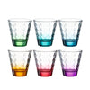 Coffret 6 gobelets Teqton conique 215 ml Multicolore Optic Colori Leonardo