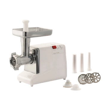 Hachoir électrique avec inverseur et 3 grilles en inox blanc Louis Tellier