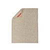 Torchon en lin beige surpiqûre rose Les Tabliers de Julie Andrieu