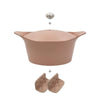 Cocotte personnalisable en métal 28 cm rose L'Incroyable Cookut