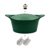 Cocotte personnalisable en métal 24 cm fougère L'Incroyable Cookut