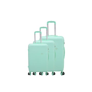 Set de 3 Valises 8 roues ABS Vert d'eau Challenger