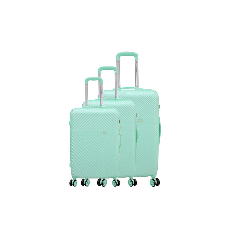 Set de 3 Valises 8 roues ABS Vert d'eau Challenger