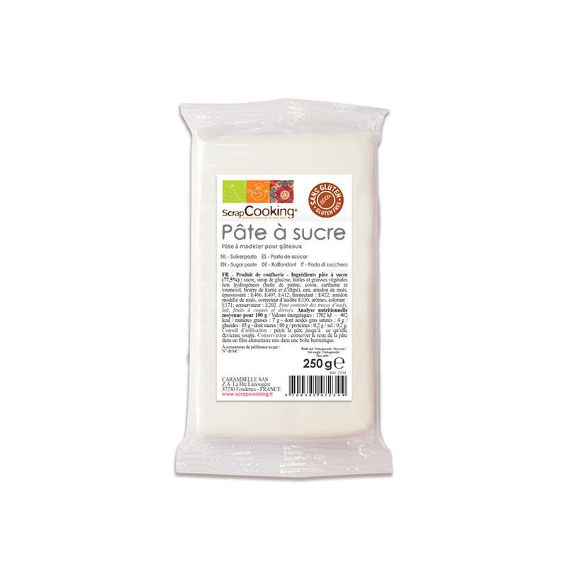 Pâte à sucre blanche 250g