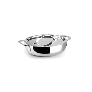 Plat avec couvercle en inox de 16 cm Triply Ibili