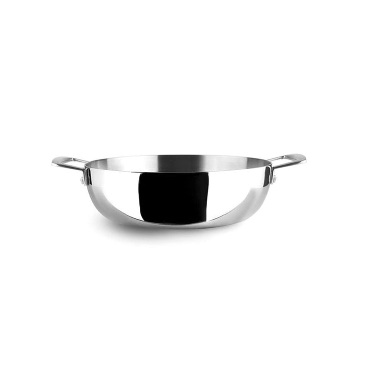 Poêle profonde avec 2 anses en inox de 24 cm Triply Natural Ibili