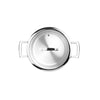 Poêle profonde avec 2 anses en inox de 24 cm Triply Natural Ibili