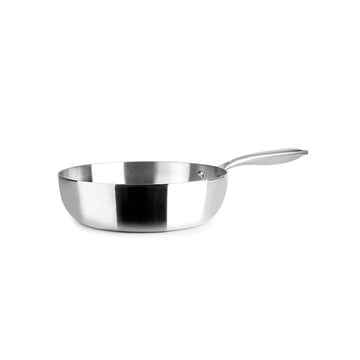 Poêle profonde en inox de 24 cm Triply Natural Ibili