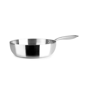 Poêle profonde en inox de 32 cm Triply Natural Ibili