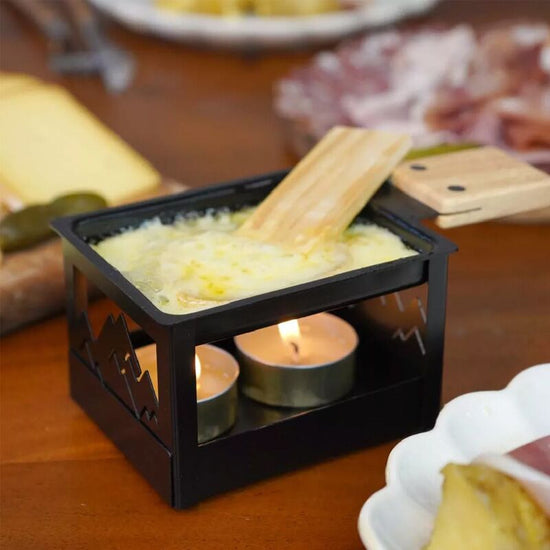 Raclette noir à la bougie