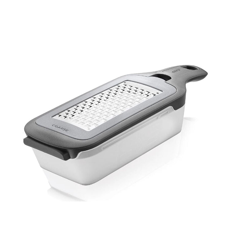 Râpe fine et grossière Raspella acier inoxydable 24x8,5x5cm noir Gefu