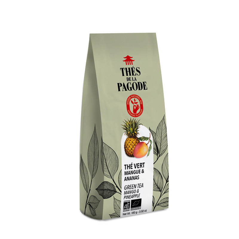 Thé vert Mangue & Ananas bio 100g Thés de la Pagode