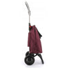 Sac de course pliable à 2 roues aubergine Logic Rolser