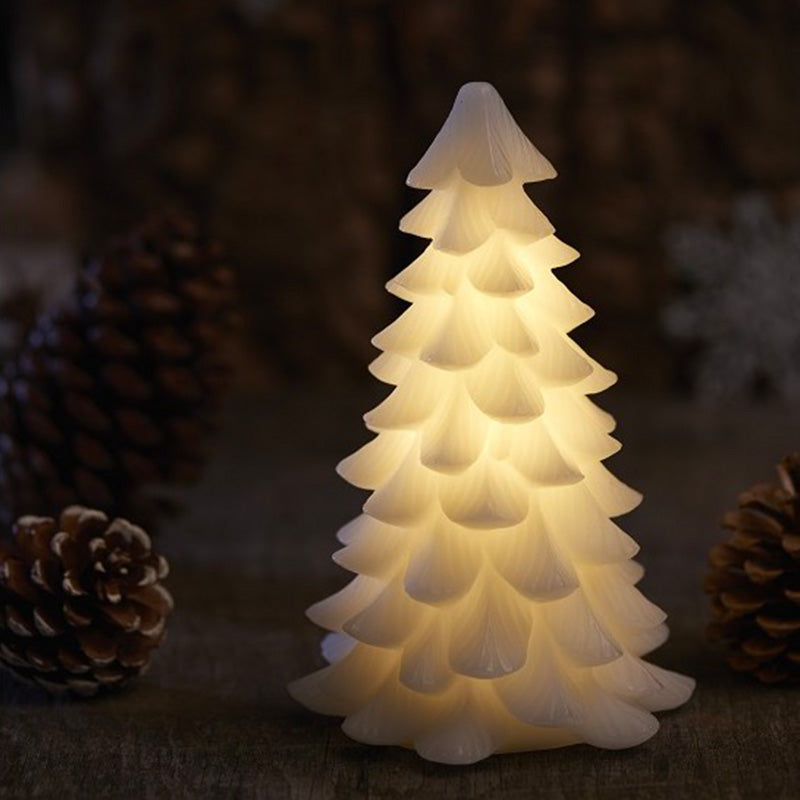 Sapin de Noël en cire LED 16 CM