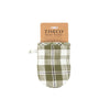 Set de 2 maniques Lauren 100% coton vert kaki Tiseco