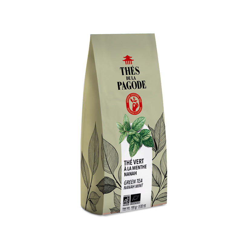Thé vert menthe bio 100g Thés de la Pagode