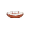 Assiette calotte en porcelaine 20 cm rouille Mykonos Pomax