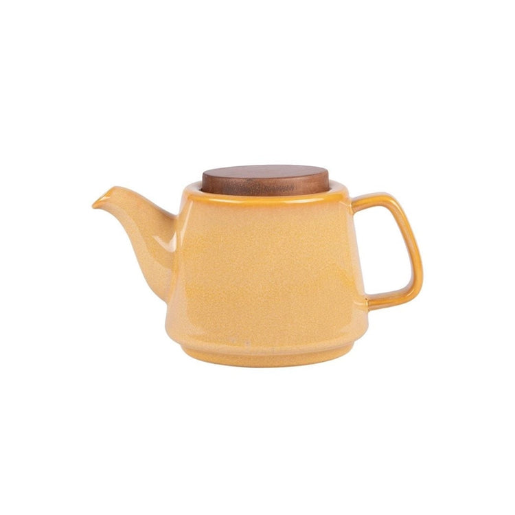 Théière avec filtre grès 0,9 L Jaune Kaito Table Passion