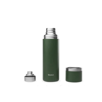 Thermos isotherme Inox double paroi 750 ml Kaki mat Qwetch