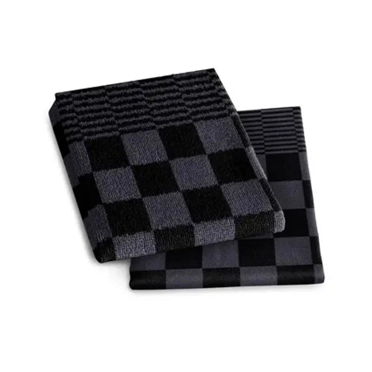 Torchon de cuisine coton éponge anthracite Tiseco