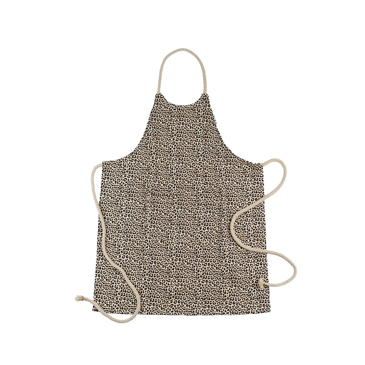 Tablier en coton pour femme Léopard Corde Les Tabliers de Julie Andrieu