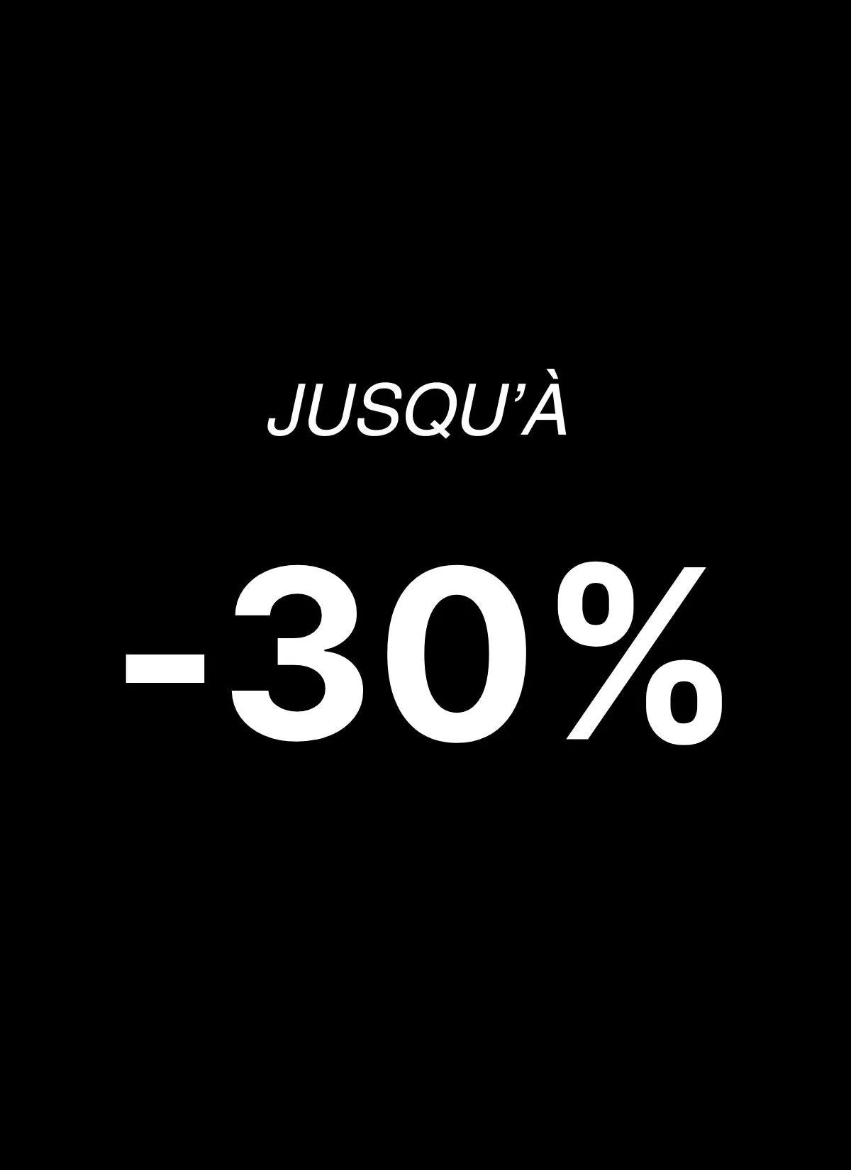 Ventes privées jusqu'à -30%