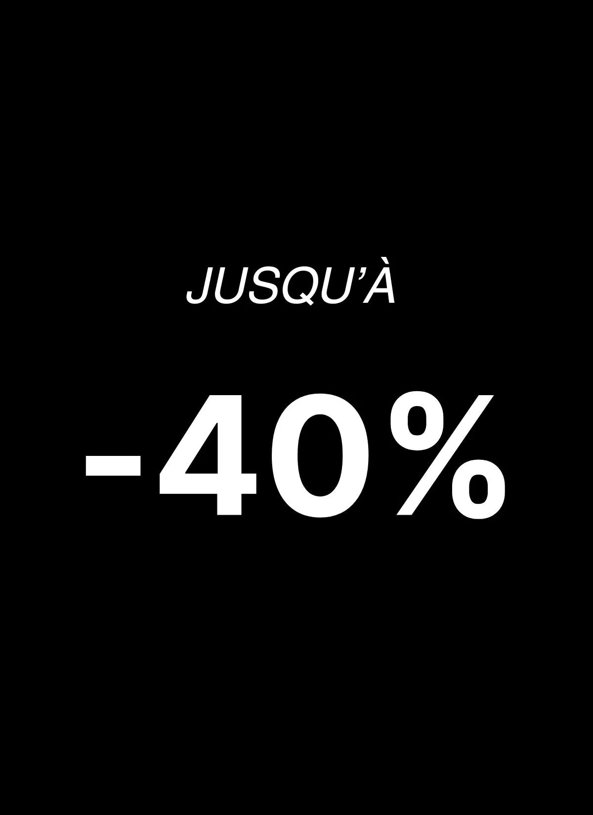 Ventes privées jusqu'à -40%